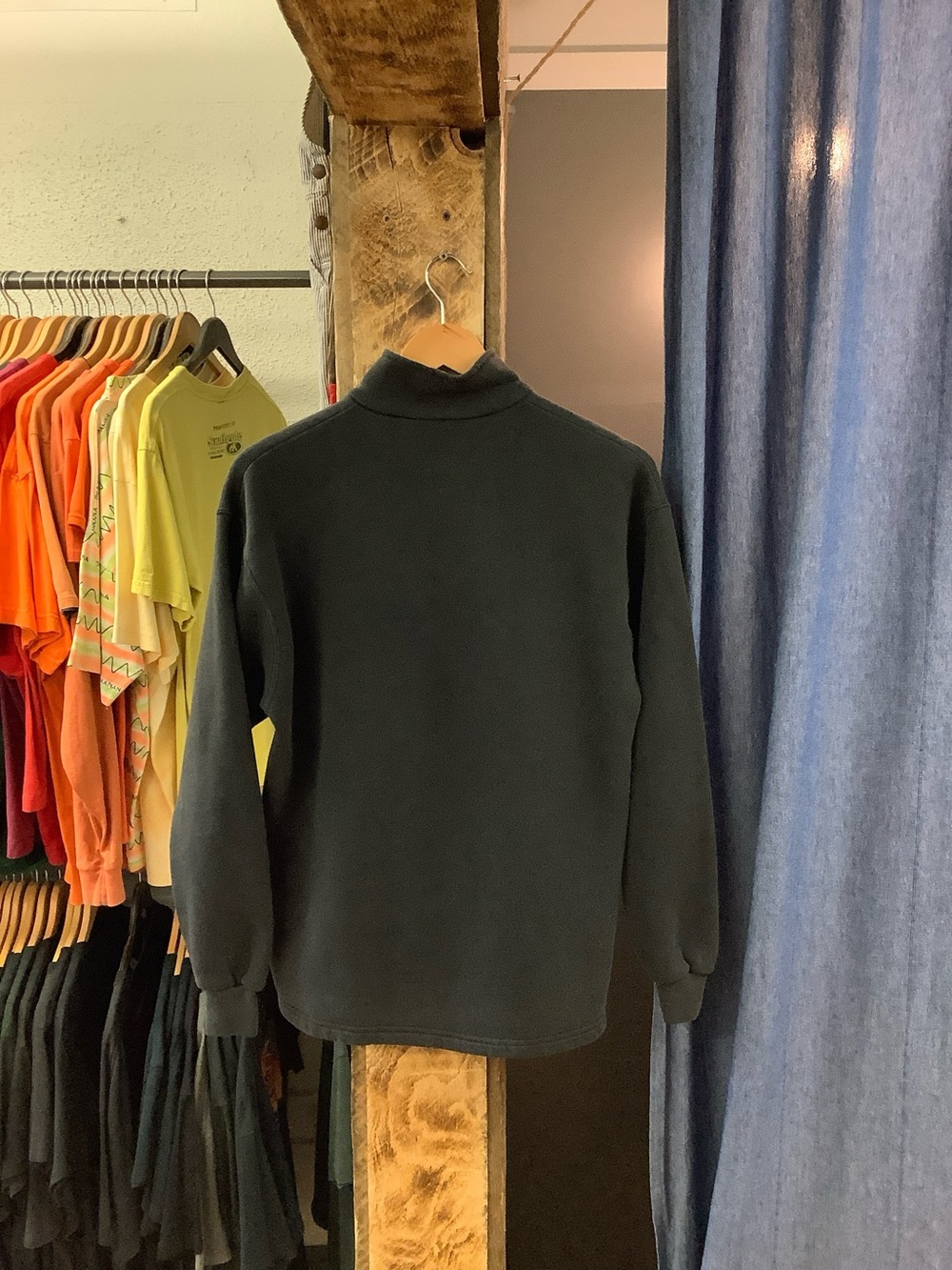 Vintage MI-2 Black Quarter Zip - Picture 2 of 3